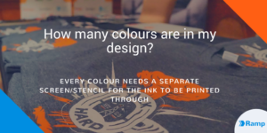 How many colours are in my t-shirt design?
