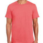 Gildan Softstyle t-shirt - coral silk - front