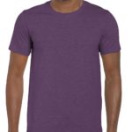 Gildan Softstyle t-shirt - heather Aubergine- front