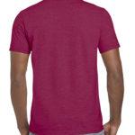 Gildan Softstyle t-shirt - heather cardinal- back