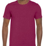 Gildan Softstyle t-shirt - heather cardinal- front
