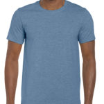 Gildan Softstyle t-shirt - heather indigo- front