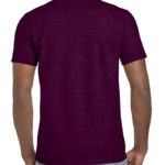Gildan Softstyle t-shirt - maroon- back