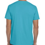 Gildan Softstyle t-shirt - tropical blue -back