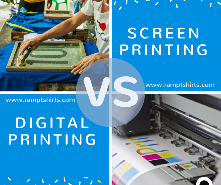 What's the difference? Screen Printing vs Digital Printing - Ramp Blog