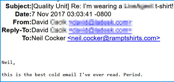 Best cold email - positive response -2